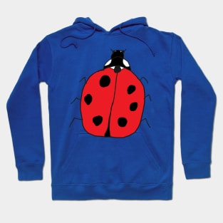 Lady bug, A lucky, pretty, cute and beautiful ladybug design. Hoodie